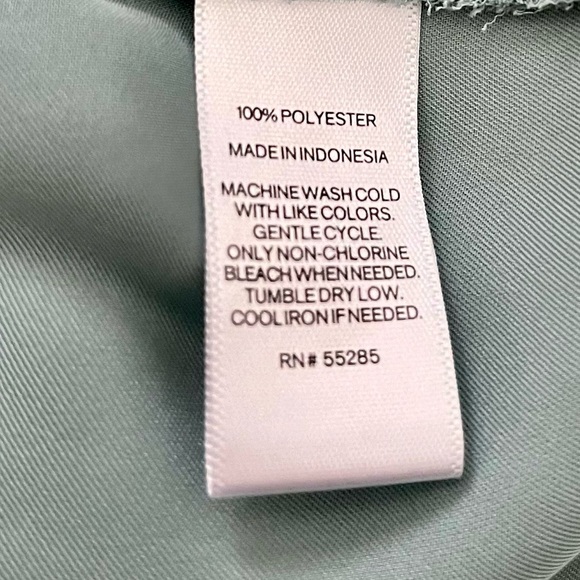 Sage Green Express Short Sleeve Blouse - Picture 4 of 5